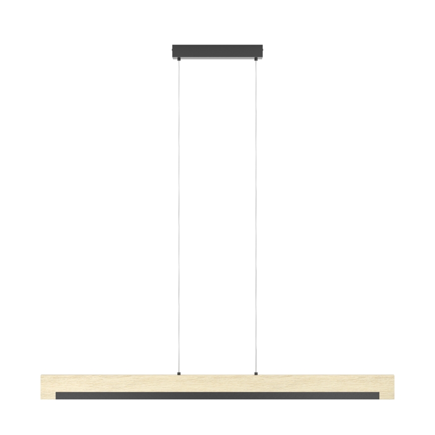 Eglo - LED Reguliuojamas pakabinamas sietynas LED/25,5W/230V 3000K juoda/smėlio spalva