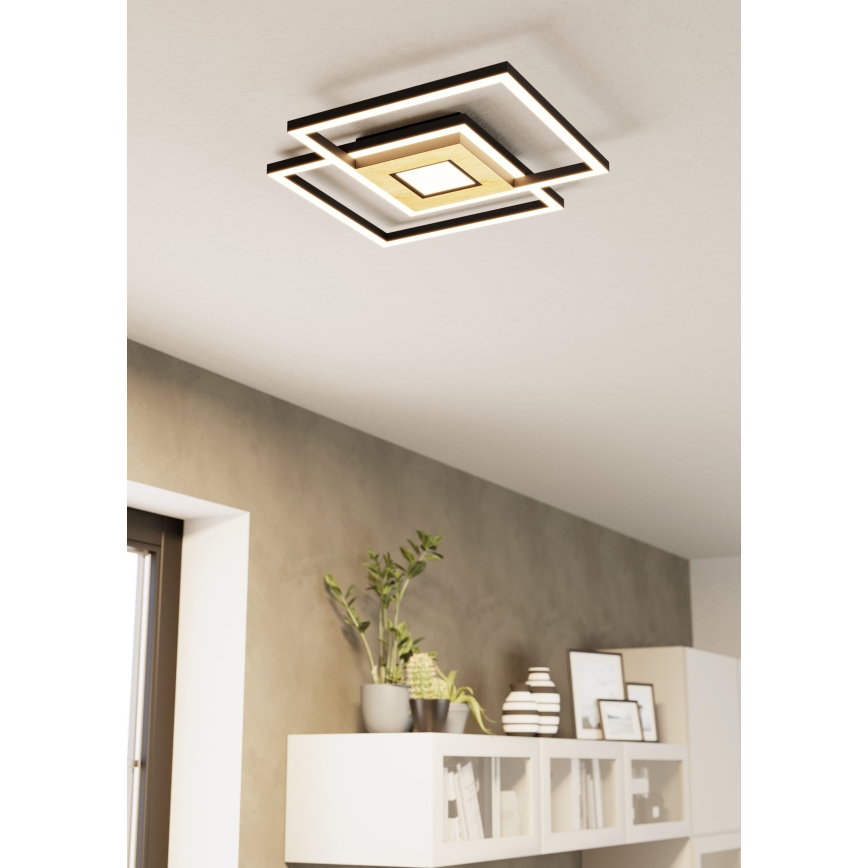 Eglo - LED Pritemdomas lubinis šviestuvas 2xLED/17W/230V +1xLED/4,2W 2700-6500K + nuotolinio valdymo pultas