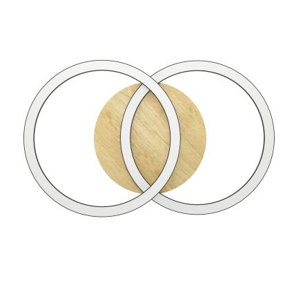 Eglo - LED Pritemdomas lubinis šviestuvas 2xLED/16W/230V 2700-6500K smėlio spalva/juoda ZigBee