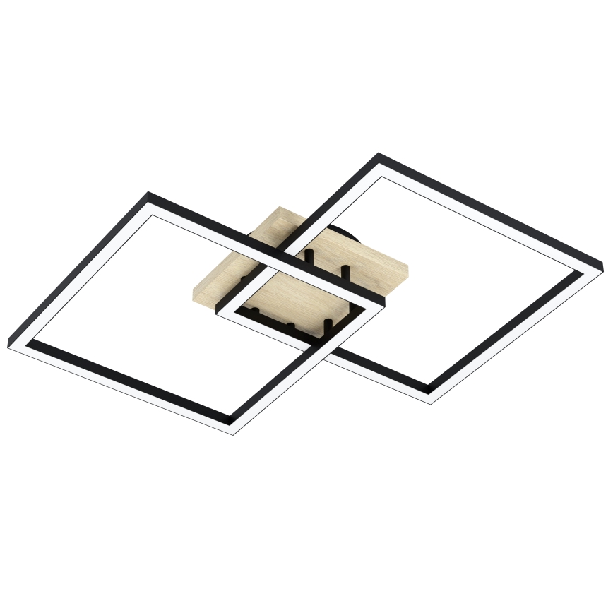 Eglo - LED Pritemdomas tvirtinamas sietynas 4xLED/32W/230V 2700-6500K ruda/juoda