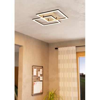 Eglo - LED Pritemdomas tvirtinamas sietynas 4xLED/32W/230V 2700-6500K ruda/juoda