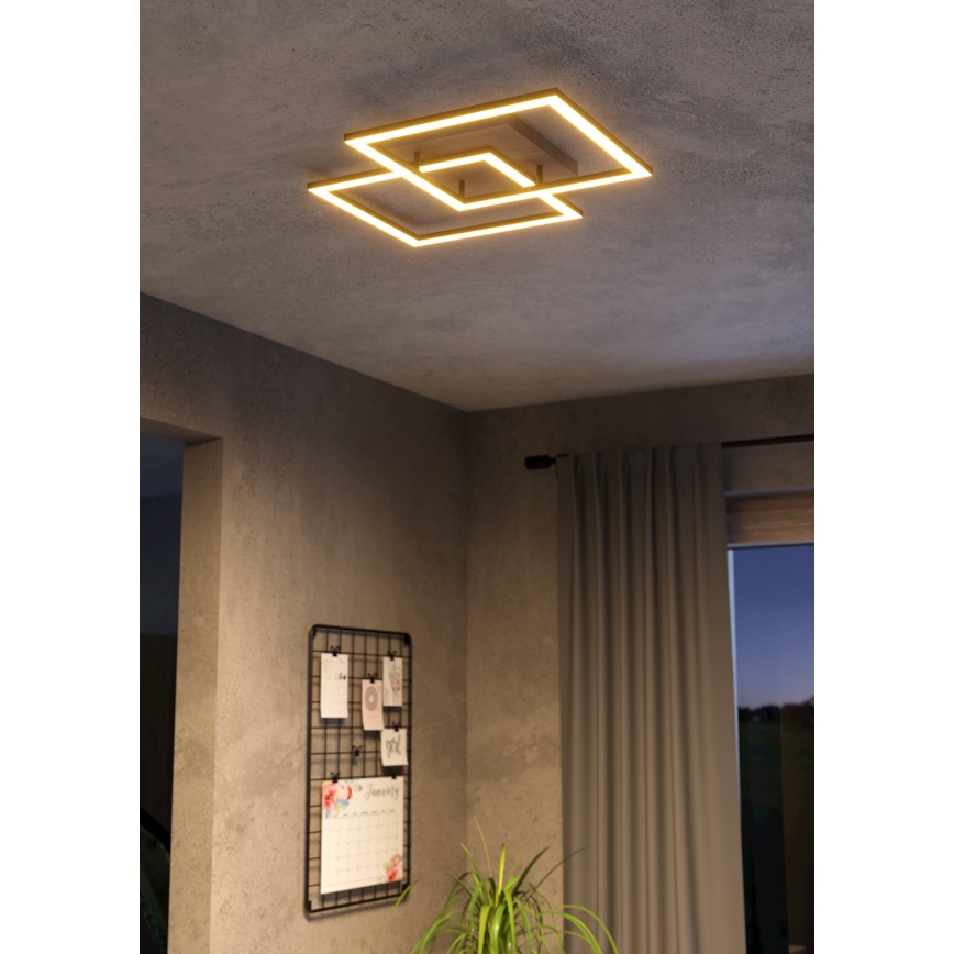 Eglo - LED Pritemdomas tvirtinamas sietynas 4xLED/32W/230V 2700-6500K ruda/juoda