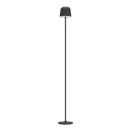 Eglo - LED šviesos reguliavimas lauko įkraunamas Toršeras LED/4,3W/5V 2400/3000/4000K IP54 juoda