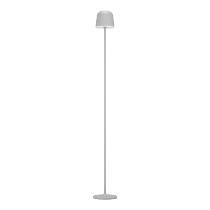 Eglo - LED šviesos reguliavimas lauko įkraunamas Toršeras LED/4,3W/5V 2400/3000/4000K IP54 pilka