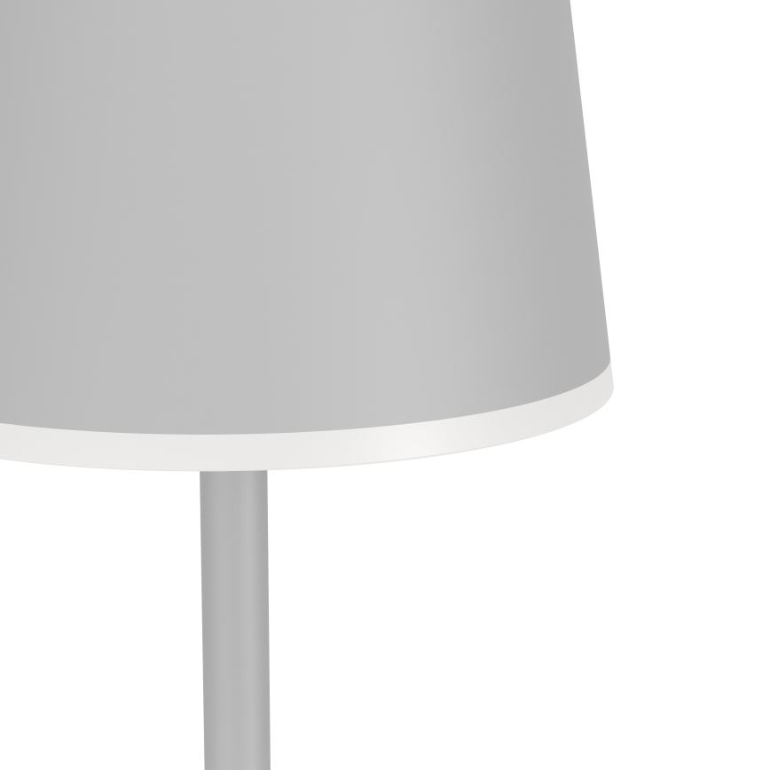 Eglo - LED šviesos reguliavimas lauko įkraunamas Toršeras LED/4,3W/5V 2400/3000/4000K IP54 pilka