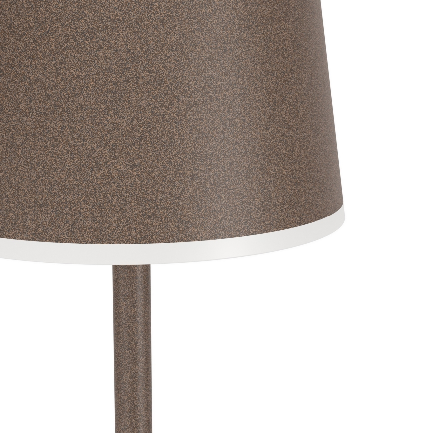 Eglo - LED šviesos reguliavimas lauko įkraunamas Toršeras LED/4,3W/230V 2400/3000/4000K IP54 ruda