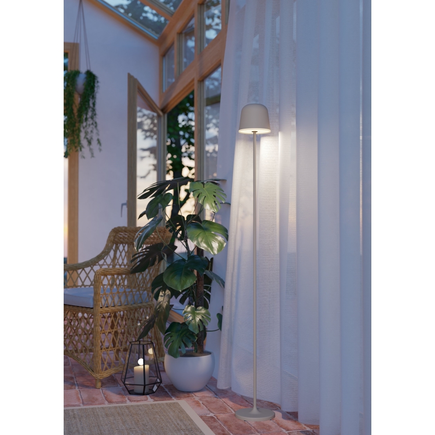 Eglo - LED šviesos reguliavimas lauko įkraunamas lempa LED/4,3W/5V 2400/3000/4000K IP54 kreminė