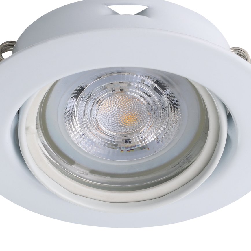 Eglo - KOMPLEKTAS 3x LED įleidžiamas lubinis šviestuvas 1xGU10/4W/230V balta