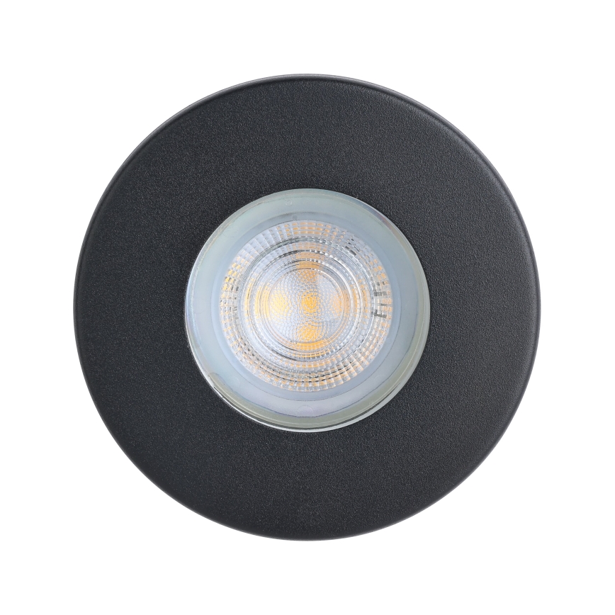 Eglo - KOMPLEKTAS 3xLED Įleidžiamas vonios šviestuvas 1xGU10/4W/230V IP44 juoda