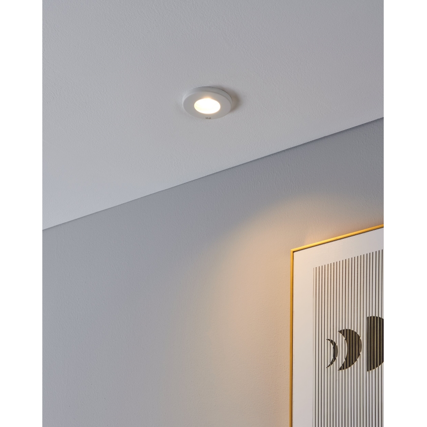 Eglo - KOMPLEKTAS 3xLED Įleidžiamas vonios šviestuvas 1xGU10/4W/230V IP44 balta