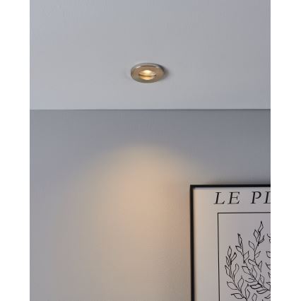 Eglo - KOMPLEKTAS 3xLED Įleidžiamas vonios šviestuvas 1xGU10/4W/230V IP44 matinis chromas