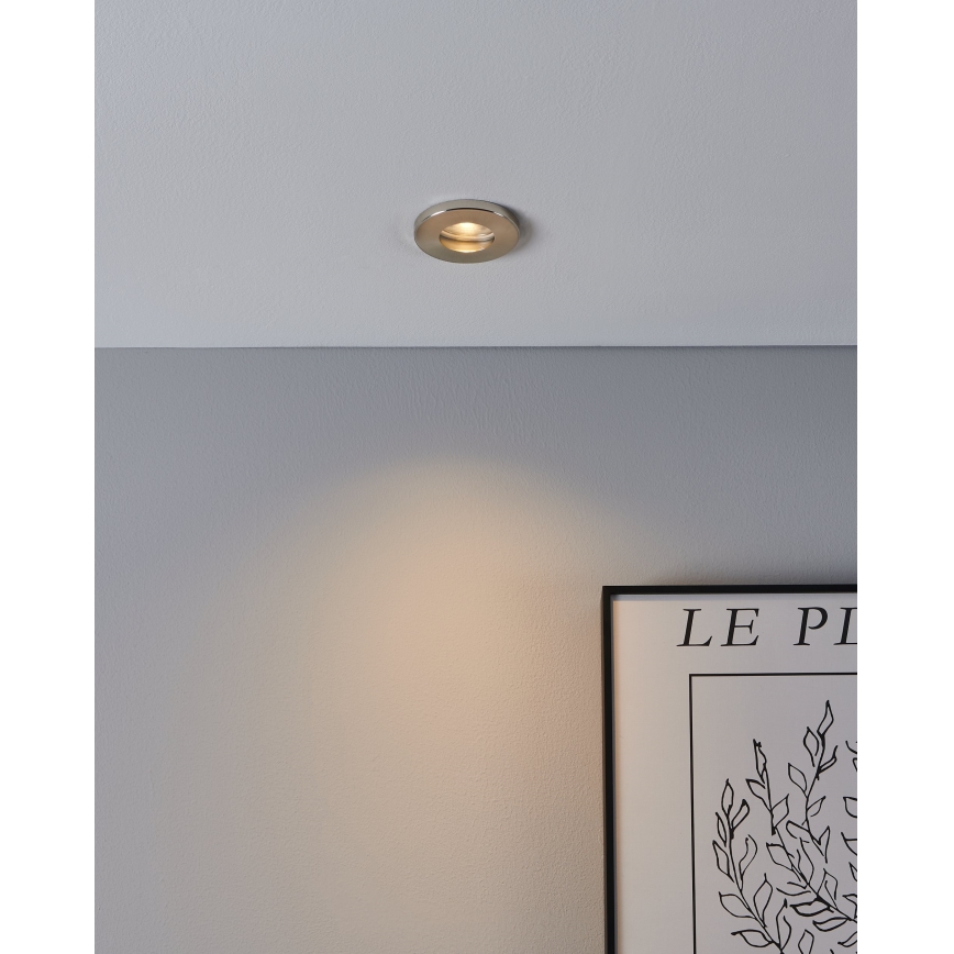 Eglo - KOMPLEKTAS 3xLED Įleidžiamas vonios šviestuvas 1xGU10/4W/230V IP44 matinis chromas