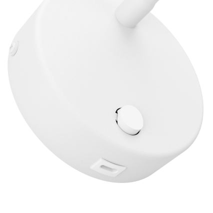 Eglo - Lanksti LED sieninė lempa su USB LED/3,8W/230V balta