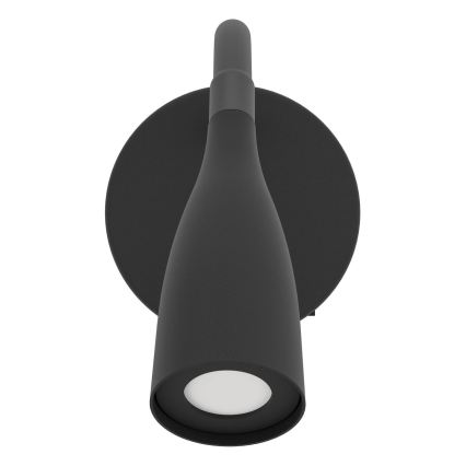 Eglo - LED lankstus sieninis šviestuvas LED/3,8W/230V juodas