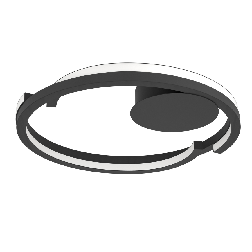 Eglo - Reguliuojamas LED lubinis šviestuvas 2xLED/20W/230V 2700-6500K Ø 48 cm juodas + su nuotoliniu valdymu