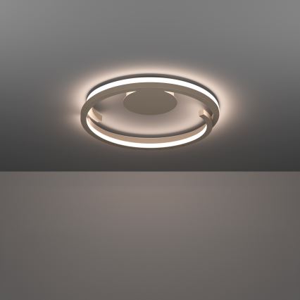 Eglo - LED dimeriuojamas lubų šviestuvas 2xLED/20W/230V 2700-6500K skersmuo 48 cm smėlio spalvos + nuotolinis valdymas