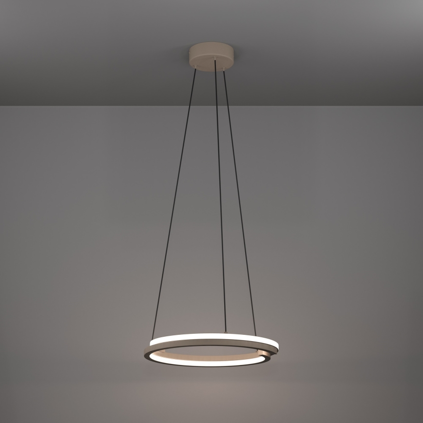 Eglo - dimeriuojamas LED pakabinamas šviestuvas ant laido 2xLED/20W/230V 2700-6500K skersm. 48 cm smėlinė + su nuotoliniu pulteliu