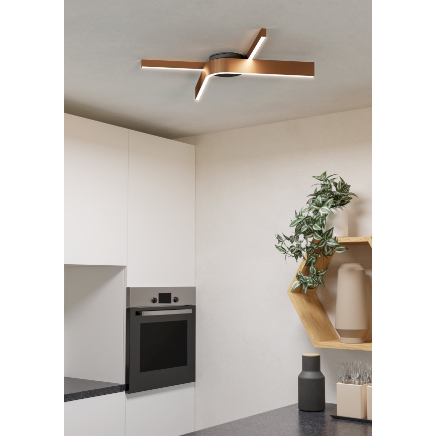 Eglo - LED RGBW Dimeriuojamas lubinis šviestuvas 2xLED/18W/230V 2700-6500K varinis/juodas