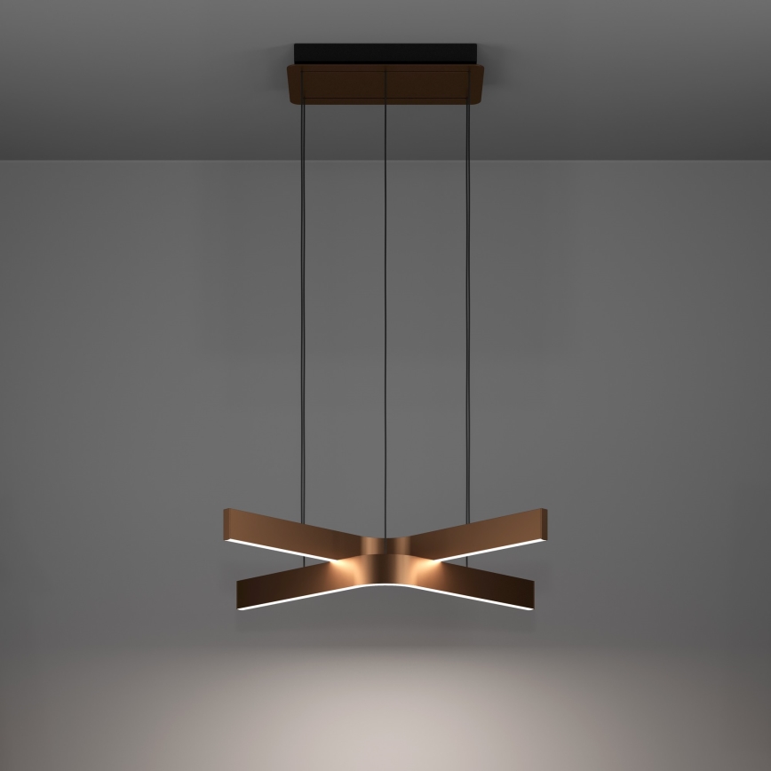 Eglo - LED RGBW reguliuojamas pakabinamas šviestuvas ant laido 2xLED/18W/230V varinis/juodas