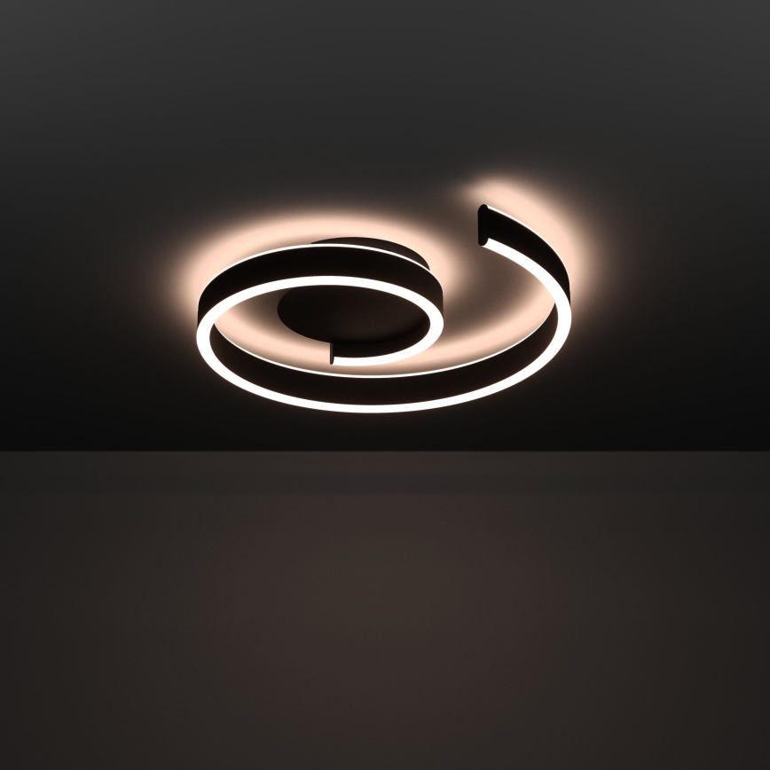 Eglo - LED RGBW dimeriuojamas lubinis šviestuvas LED/37W/230V 3000-6500K juodas