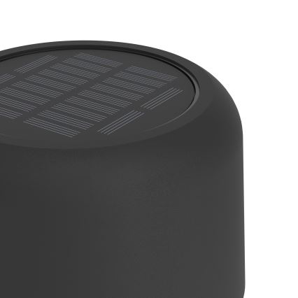 Eglo - LED saulės įkraunama jutiklinė grindinė lempa LED/2,8W/3,7V 1800 mAh IP44 juoda