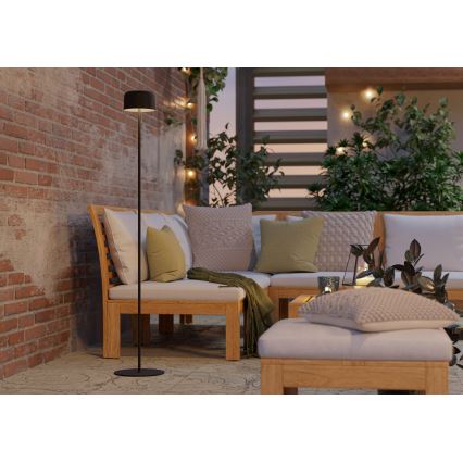 Eglo - LED saulės įkraunama jutiklinė grindinė lempa LED/2,8W/3,7V 1800 mAh IP44 juoda