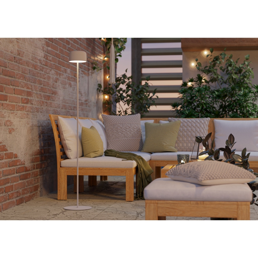 Eglo - LED saulės energija įkraunama jutiklinė pastatoma lempa LED/2,8W/3,7V 1800 mAh IP44 balta