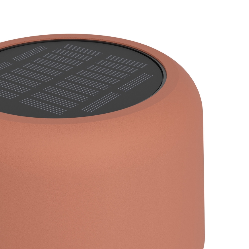Eglo - jutiklinė saulės įkraunama LED grindų lempa LED/2,8W/3,7V 1800 mAh IP44 oranžinė
