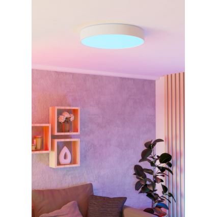 Eglo - LED RGBW reguliuojamas lubinis šviestuvas LED/26W/230V 2700-6500K skersmuo 49 cm baltas