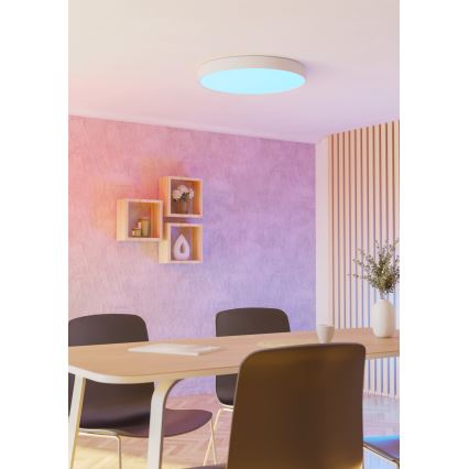 Eglo - LED RGBW dimeriuojamas lubinis šviestuvas LED/36,5W/230V 2700-6500K skersmuo 69 cm balta