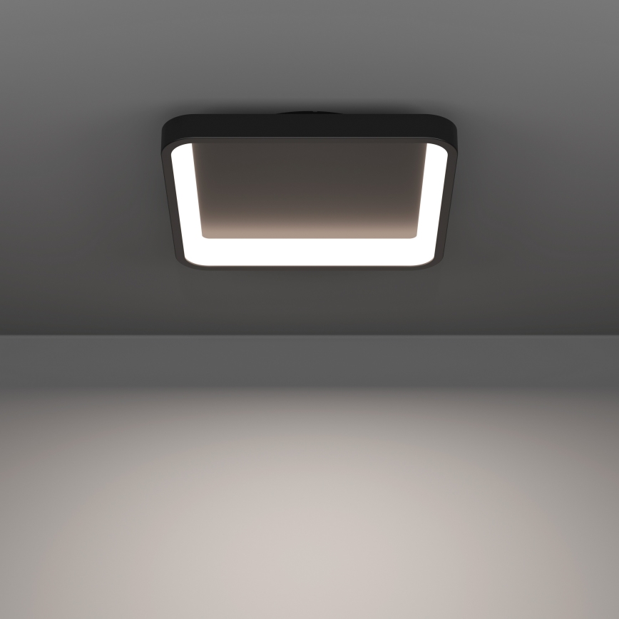 Eglo - LED RGBW reguliuojamas lubinis šviestuvas LED/20W/230V 2700-6500K 35x35 cm juodas