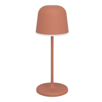 Eglo - LED Reguliuojamo ryškumo lauko jutiklinė įkraunama stalinė lempa LED/1,8W/5V 2500/3000/4000K 2500 mAh IP54 oranžinė