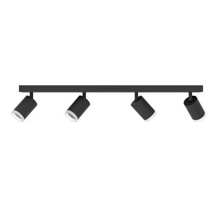 Eglo - LED RGBW reguliuojamas taškinis šviestuvas 4xLED/3,7W/230V 2700-6500K juoda