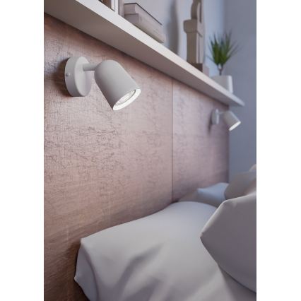 Eglo - Sieninis taškinis šviestuvas 1xGU10/5W/230V baltas