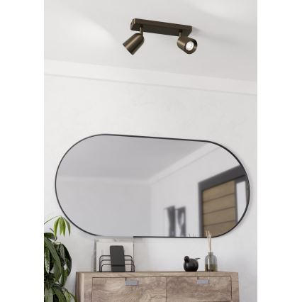 Eglo - Taškinis šviestuvas 2x GU10/10 W/230 V, bronzinės spalvos
