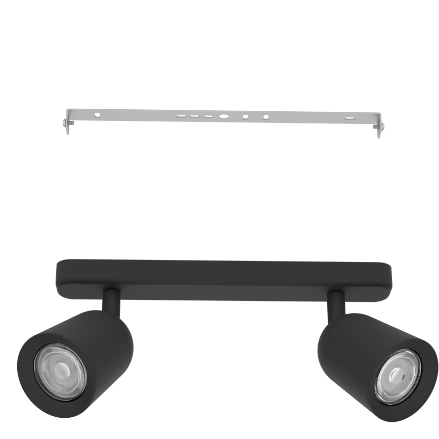 Eglo - Taškinis šviestuvas 2xGU10/10W/230V juodas