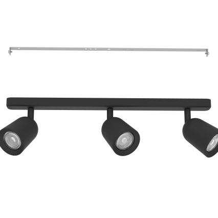 Eglo - Taškinis šviestuvas 3xGU10/10W/230V juodas