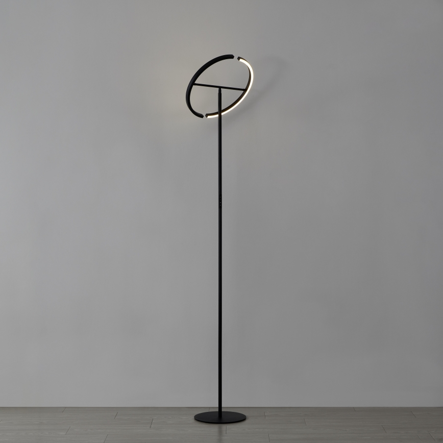 Eglo - reguliuojamo ryškumo LED grindinė lempa 2xLED/8,8W/230V juoda