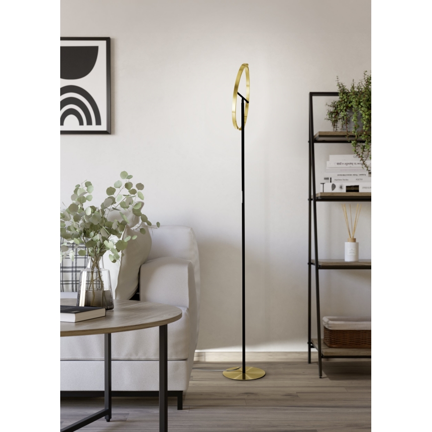 Eglo - LED Reguliuojama grindinė lempa 2xLED/8,8W/230V auksinė/juoda
