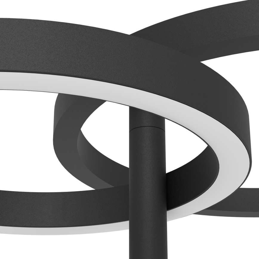 Eglo - LED dimeriuojama grindų lempa LED/16W/230V + LED/12W juoda