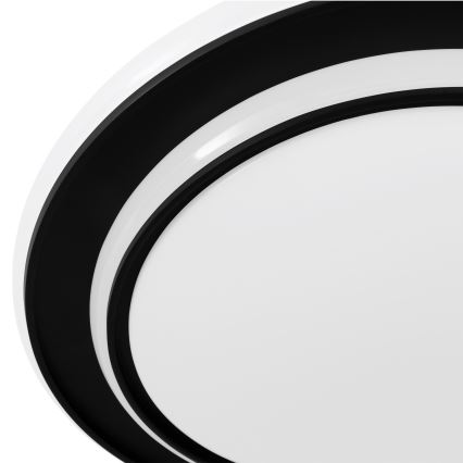 Eglo - LED lubų šviestuvas LED/24W/230V skersmuo 40 cm juodas