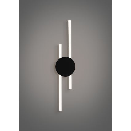 Eglo - LED sieninis šviestuvas LED/20W/230V + LED/0,91W juoda