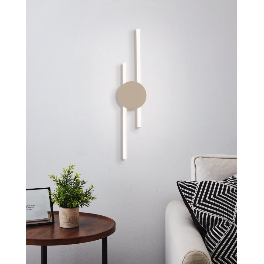 Eglo - LED sieninis šviestuvas LED/20W/230V + LED/0,91W smėlinės spalvos