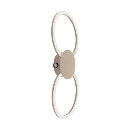 Eglo - LED sieninis šviestuvas LED/20W/230V + LED/0,91W smėlio spalvos