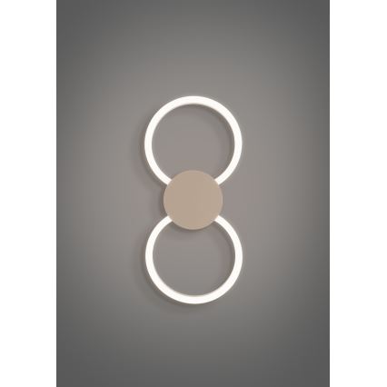 Eglo - LED sieninis šviestuvas LED/20W/230V + LED/0,91W smėlio spalvos