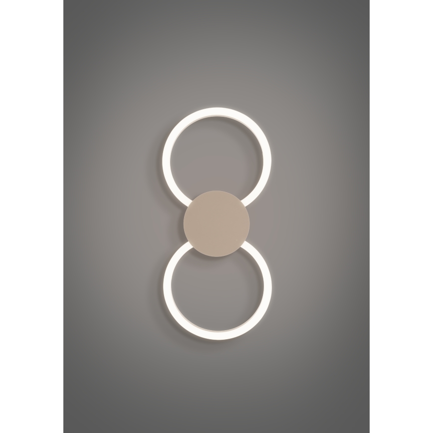 Eglo - LED sieninis šviestuvas LED/20W/230V + LED/0,91W smėlio spalvos