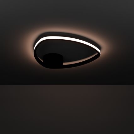 Eglo - LED lubinis šviestuvas LED/9,7W/230V 2700/4000/6500K skers. 37,5 cm juoda