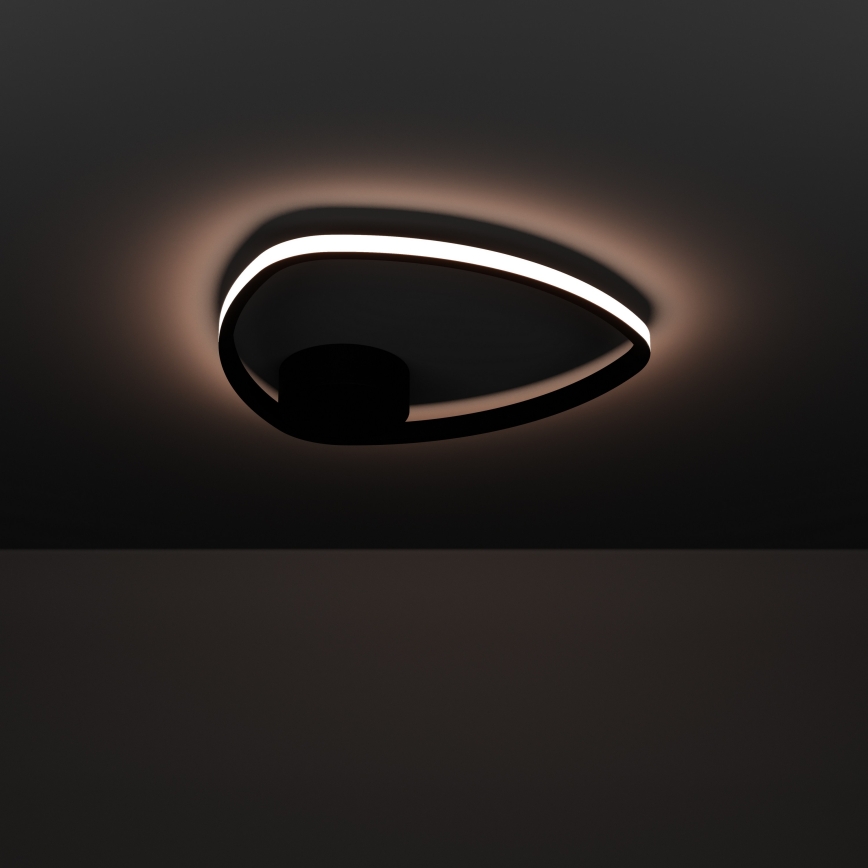 Eglo - LED lubinis šviestuvas LED/9,7W/230V 2700/4000/6500K skers. 37,5 cm juoda