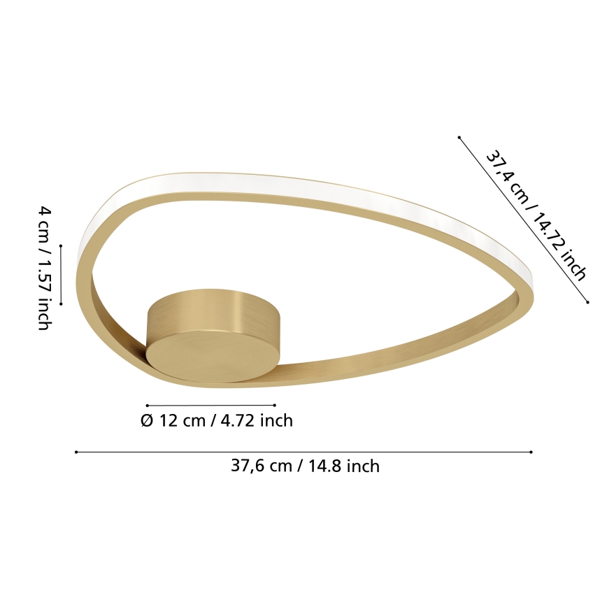 Eglo - LED lubinis šviestuvas LED/9,7W/230V auksinis
