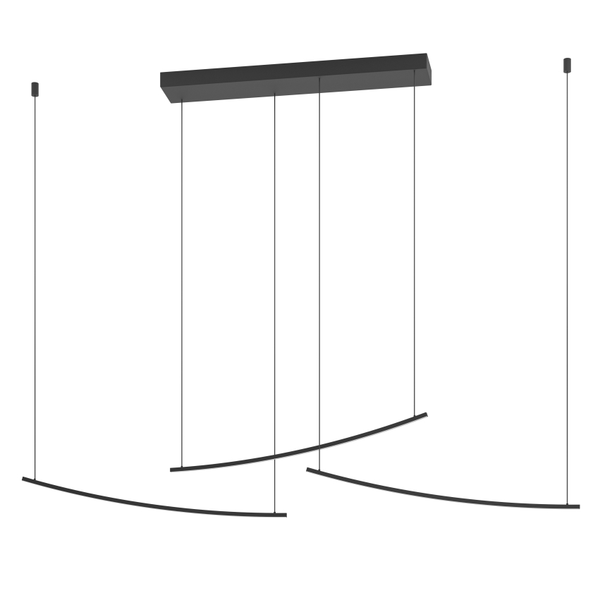 Eglo - Dimeriuojamas LED pakabinamas šviestuvas ant laido LED/22W/230V 2700/4000/6500K juodas